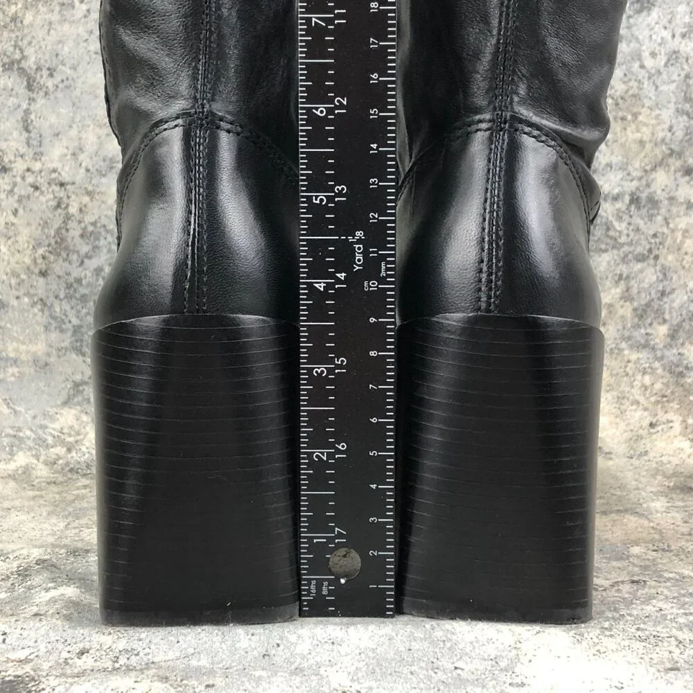Vince Camuto BRAZIL Women's Size 7M Eyana Black Leather High Heel OTK Tall Boots